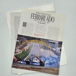 Road And Track Jan 1991 Ferrari Ado Magazine Article Alain Prost Nigel Mansel